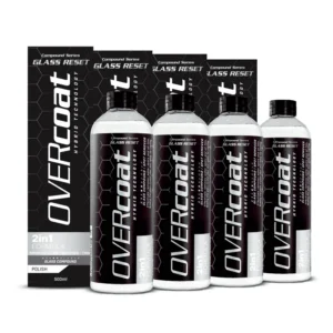 OVERcoat GLASS RESET Composto polidor para Vidros Kit com 4