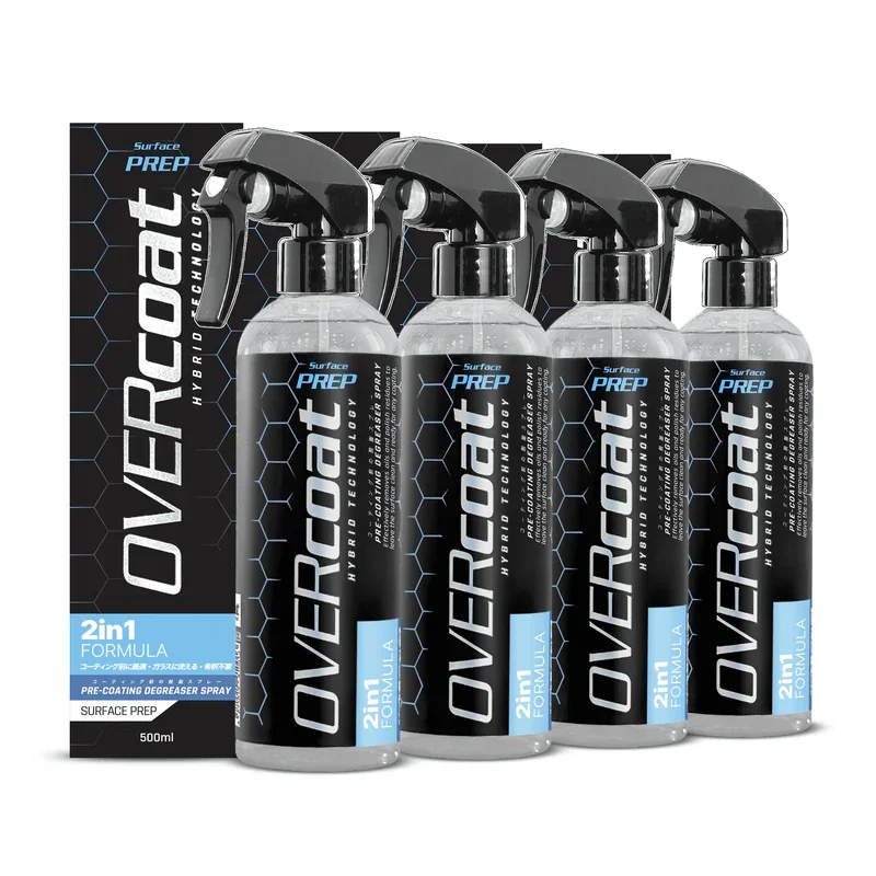 OVERcoat Surface PREP Spray Desengordurante Preperador de superfice Kit com 4