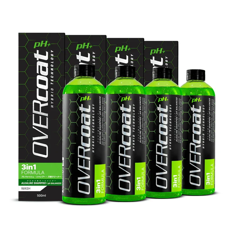 OVERcoat pH+　Shampoo Alcalino Kit com 4